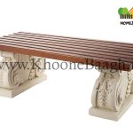 نیمکت با رویه چوبی