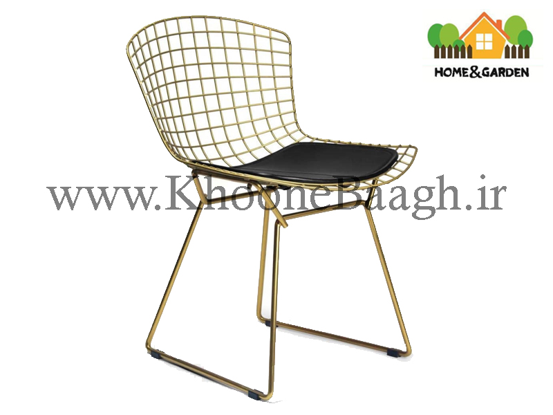 صندلی مدل فلزی برتویا طلایی