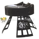 آتشدان باربیکیوی گرد مدل هارپاک