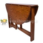 میز تاشو چوبی گرد