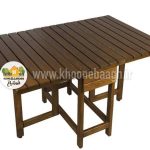 میز 6 نفره تاشو چوبی