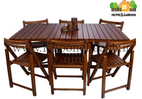 درباره میز تاشو چوبی 6نفره