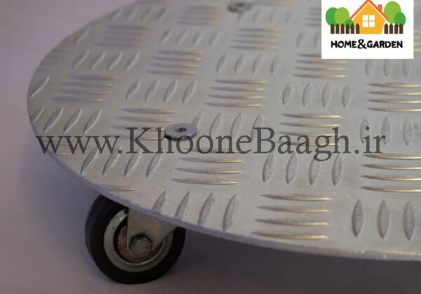 زیرگلدانی چرخ‌دار؛ راهکاری ساده و کاربردی برای جابجایی گلدان‌های سنگین