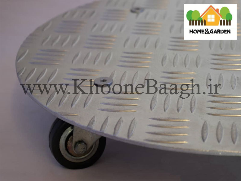 زیرگلدانی چرخ‌دار؛ راهکاری ساده و کاربردی برای جابجایی گلدان‌های سنگین