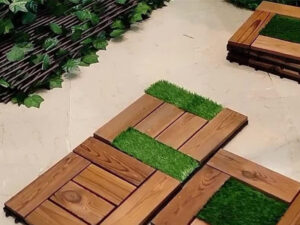 کاربرد ترکیب چمن مصنوعی و ترموود در خانه‌های مدرن و لوکس